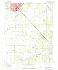 Turlock California Historical topographic map, 1:24000 scale, 7.5 X 7.5 Minute, Year 1961