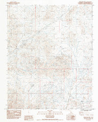 Turquoise Mtn California Historical topographic map, 1:24000 scale, 7.5 X 7.5 Minute, Year 1983