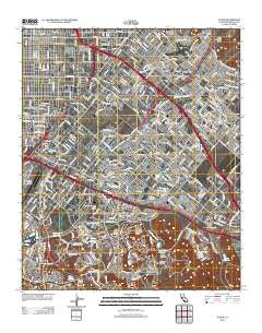 Tustin California Historical topographic map, 1:24000 scale, 7.5 X 7.5 Minute, Year 2012
