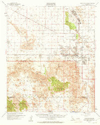 Twentynine Palms California Historical topographic map, 1:62500 scale, 15 X 15 Minute, Year 1955