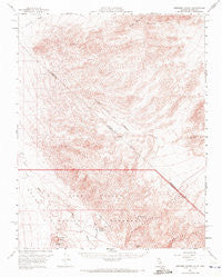 Ubehebe Crater Nevada Historical topographic map, 1:62500 scale, 15 X 15 Minute, Year 1957