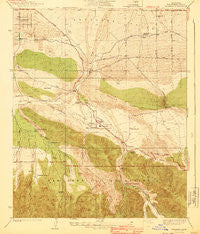 Valyermo California Historical topographic map, 1:24000 scale, 7.5 X 7.5 Minute, Year 1940