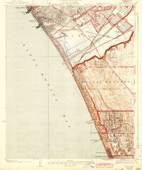Venice California Historical topographic map, 1:24000 scale, 7.5 X 7.5 Minute, Year 1934