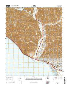 Ventura California Current topographic map, 1:24000 scale, 7.5 X 7.5 Minute, Year 2015