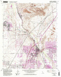 Victorville California Historical topographic map, 1:24000 scale, 7.5 X 7.5 Minute, Year 1956