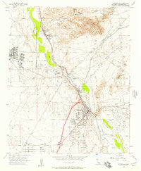 Victorville California Historical topographic map, 1:24000 scale, 7.5 X 7.5 Minute, Year 1956