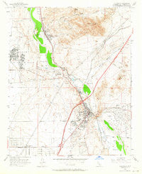 Victorville California Historical topographic map, 1:24000 scale, 7.5 X 7.5 Minute, Year 1956