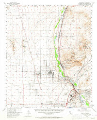 Victorville California Historical topographic map, 1:62500 scale, 15 X 15 Minute, Year 1956