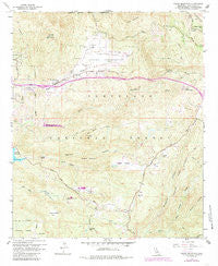 Viejas Mountain California Historical topographic map, 1:24000 scale, 7.5 X 7.5 Minute, Year 1960