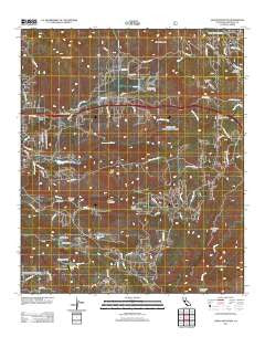 Viejas Mountain California Historical topographic map, 1:24000 scale, 7.5 X 7.5 Minute, Year 2012