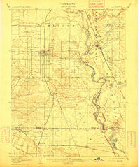 Vina California Historical topographic map, 1:62500 scale, 15 X 15 Minute, Year 1904
