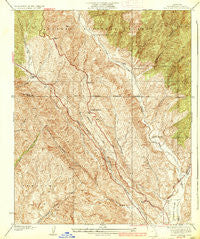Violin Canyon California Historical topographic map, 1:24000 scale, 7.5 X 7.5 Minute, Year 1937