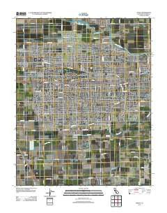 Visalia California Historical topographic map, 1:24000 scale, 7.5 X 7.5 Minute, Year 2012