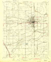 Visalia California Historical topographic map, 1:31680 scale, 7.5 X 7.5 Minute, Year 1927