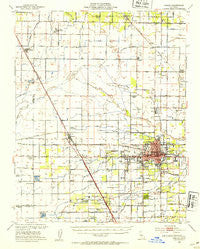 Visalia California Historical topographic map, 1:62500 scale, 15 X 15 Minute, Year 1949