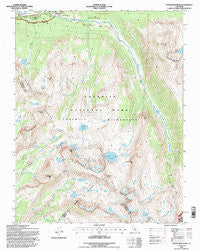 Vogelsang Peak California Historical topographic map, 1:24000 scale, 7.5 X 7.5 Minute, Year 1994