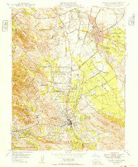 Walnut Creek California Historical topographic map, 1:24000 scale, 7.5 X 7.5 Minute, Year 1949