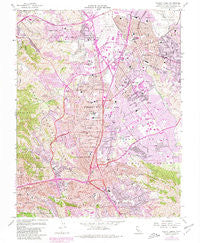 Walnut Creek California Historical topographic map, 1:24000 scale, 7.5 X 7.5 Minute, Year 1959