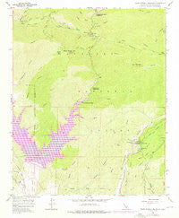Warm Springs Mountain California Historical topographic map, 1:24000 scale, 7.5 X 7.5 Minute, Year 1958