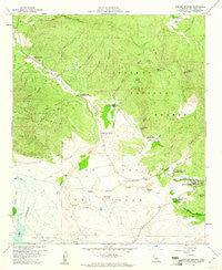 Warner Springs California Historical topographic map, 1:24000 scale, 7.5 X 7.5 Minute, Year 1959