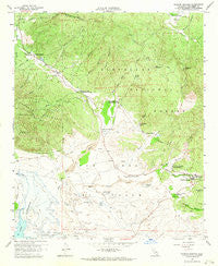 Warner Springs California Historical topographic map, 1:24000 scale, 7.5 X 7.5 Minute, Year 1959