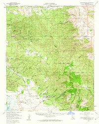 Warner Springs California Historical topographic map, 1:62500 scale, 15 X 15 Minute, Year 1960