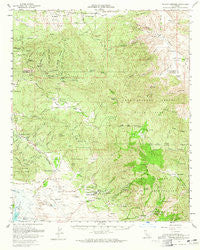 Warner Springs California Historical topographic map, 1:62500 scale, 15 X 15 Minute, Year 1960