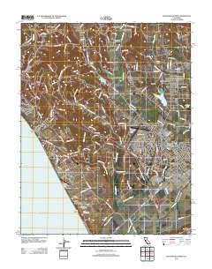 Watsonville West California Historical topographic map, 1:24000 scale, 7.5 X 7.5 Minute, Year 2012