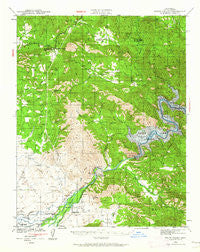 Watts Valley California Historical topographic map, 1:62500 scale, 15 X 15 Minute, Year 1942