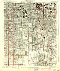 Watts California Historical topographic map, 1:24000 scale, 7.5 X 7.5 Minute, Year 1937