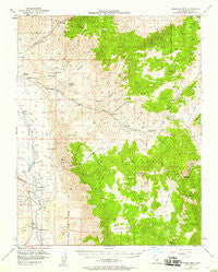 Waucoba Mtn California Historical topographic map, 1:62500 scale, 15 X 15 Minute, Year 1951