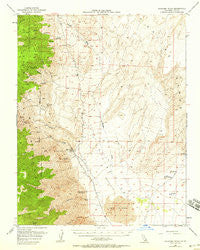 Waucoba Wash California Historical topographic map, 1:62500 scale, 15 X 15 Minute, Year 1957
