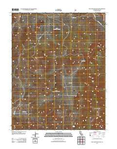Waucoba Mountain California Historical topographic map, 1:24000 scale, 7.5 X 7.5 Minute, Year 2012