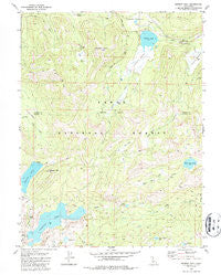 Webber Peak California Historical topographic map, 1:24000 scale, 7.5 X 7.5 Minute, Year 1981