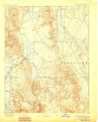 Wellington Nevada Historical topographic map, 1:125000 scale, 30 X 30 Minute, Year 1893