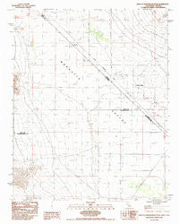 West of Shenandoah Peak California Historical topographic map, 1:24000 scale, 7.5 X 7.5 Minute, Year 1985