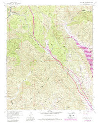 Whitaker Peak California Historical topographic map, 1:24000 scale, 7.5 X 7.5 Minute, Year 1958