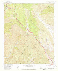 Whitaker Peak California Historical topographic map, 1:24000 scale, 7.5 X 7.5 Minute, Year 1958