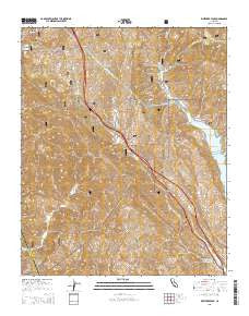 Whitaker Peak California Current topographic map, 1:24000 scale, 7.5 X 7.5 Minute, Year 2015