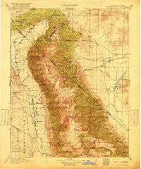 White Mountain California Historical topographic map, 1:125000 scale, 30 X 30 Minute, Year 1917