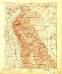 White Mountain California Historical topographic map, 1:125000 scale, 30 X 30 Minute, Year 1917