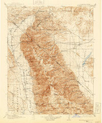 White Mountain California Historical topographic map, 1:125000 scale, 30 X 30 Minute, Year 1917