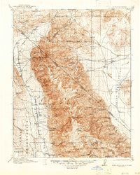 White Mountain California Historical topographic map, 1:125000 scale, 30 X 30 Minute, Year 1917