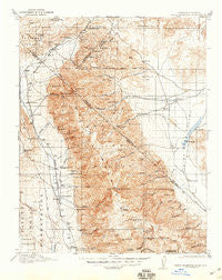 White Mountain California Historical topographic map, 1:125000 scale, 30 X 30 Minute, Year 1917