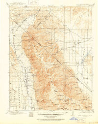 White Mountain California Historical topographic map, 1:125000 scale, 30 X 30 Minute, Year 1917