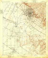 Whittier California Historical topographic map, 1:24000 scale, 7.5 X 7.5 Minute, Year 1925