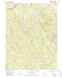 Willis Ridge California Historical topographic map, 1:24000 scale, 7.5 X 7.5 Minute, Year 1966