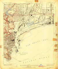 Wilmington California Historical topographic map, 1:24000 scale, 7.5 X 7.5 Minute, Year 1925
