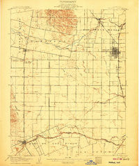 Woodland California Historical topographic map, 1:62500 scale, 15 X 15 Minute, Year 1907