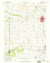 Woodland California Historical topographic map, 1:62500 scale, 15 X 15 Minute, Year 1953